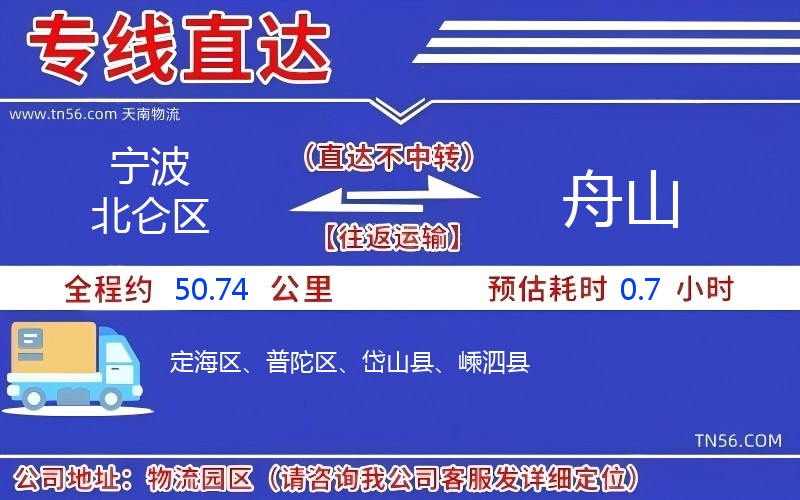 寧波北侖區(qū)到舟山物流公司 寧波北侖區(qū)到舟山物流公司